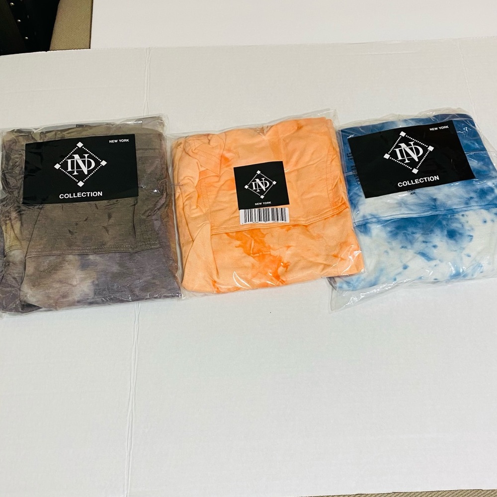 A bundle of 3 tie dye hoodies